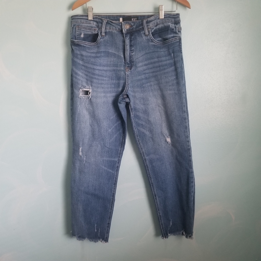 Classic High-Rise Straight Leg Women’s Jeans - Light Blue - Picture 10 of 10